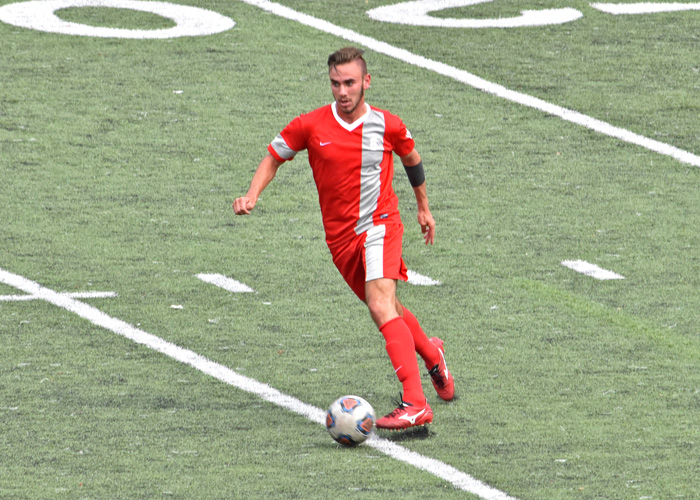 Bo Jenkins took two shots on goal for the Hawks in Wednesday's 2-2 double overtime tie with Covenant.