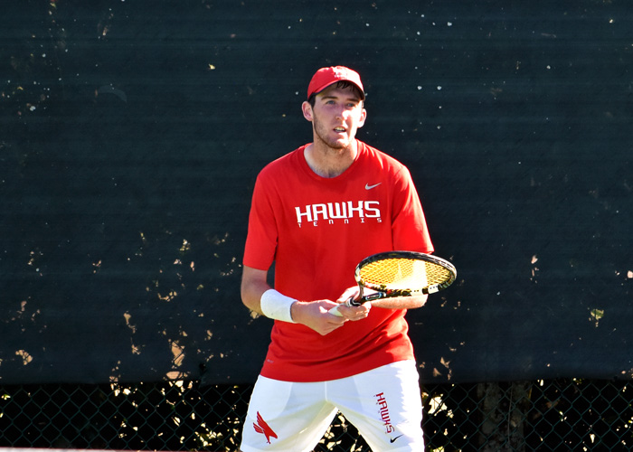 John Jones won at No. 1 singles and teamed with Trey Pirtle to win at No. 1 doubles in Sunday's 9-0 win over William Peace.