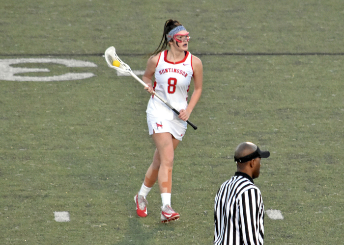 Shelby Barrett scored two goals in Sunday's loss to Averett.